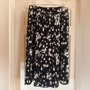 J. Crew Blue and White Patterned Maxi Skirt